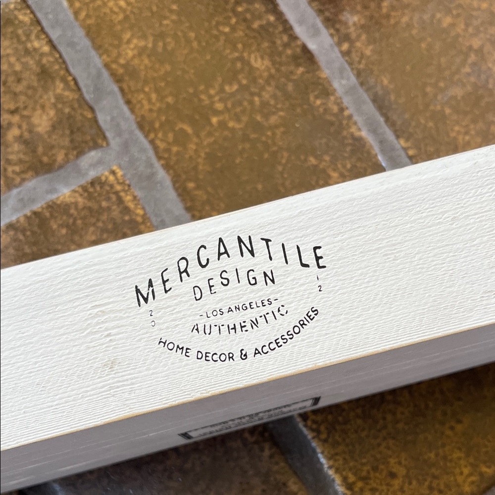 Mercantile Design Hello Gorgeous White & Gold Farmhouse Makeup Brush Holder - Picture 16 of 16